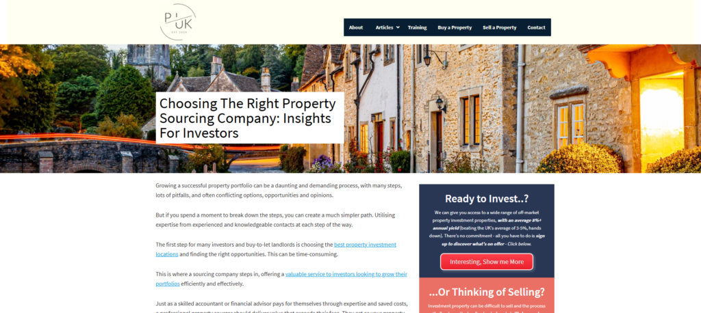 6. Property Investments UK