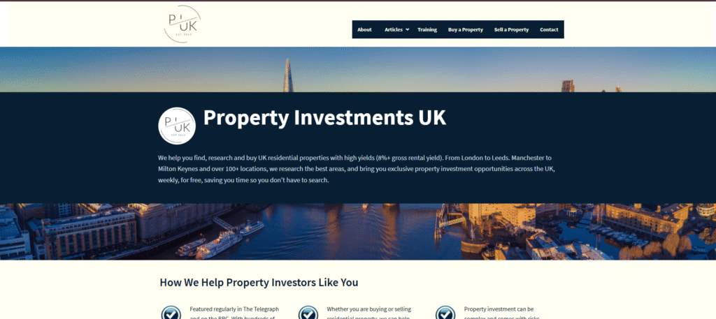 7. Property Investments UK